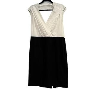 Calvin Klein Shift Dress Women 14 Sleeveless Business Minimalistic Neutral Party